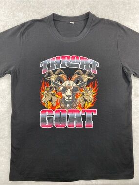 Throat Goat mens tee shirt black shirt large summer 90’s
